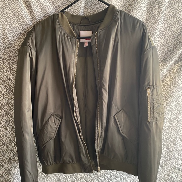BONGO Jackets & Blazers - Bongo Green Bomber Jacket